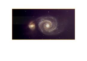 Galaxia M51 Whirlpool. Imagen obtenida con la PAUCam en su primera noche del funcionamiento