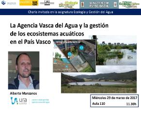 La Agencia Vasca del Agua y la gestión de ecosistemas acuáticos en el País Vasco.