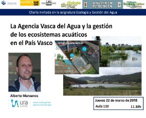 Seminario sobre la gestión del agua en el País Vasco.