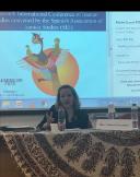 La profesora Nadereh Farzamnia interviene en el VII Congreso de Iranología, Facultad de Filosofía y Letras de la UAM, 2017