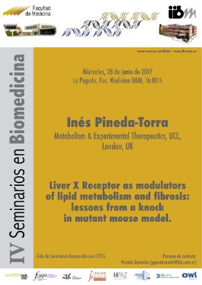 Cartel del Seminario: Liver X Receptor as modulators of lipid metabolism and fibrosis: lessons from a knock in mutant mouse model