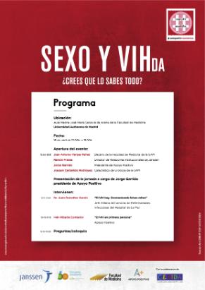 Cartel del evento: «Sexo y VIHda. ¿Crees que lo sabes todo?»