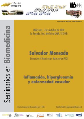 Cartel del Seminario: Inflamación, hiperglucemia y enfermedad vascular. Ponente: Salvador Moncada