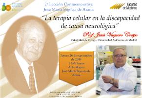 Cartel de la 2ª Lección Conmemorativa José María Segovia de Arana