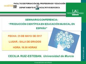 Producción Científica en Educación Musical en España