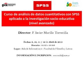Curso de análisis de datos cuantitativos con SPSS aplicado a la investigación socio-educativa (nivel avanzado)