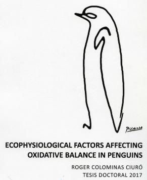 Portada de la tesis doctoral sobre pingüinos antárticos.