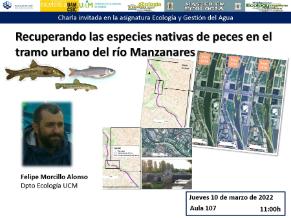 Seminario sobre recuperación de especies de peces nativas.