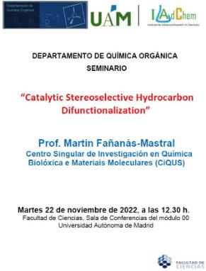 Seminario del Profesor Martín Fañanás-Mastral