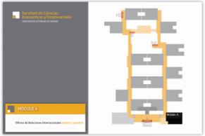 Localización de la oficina de Relaciones Internacionales