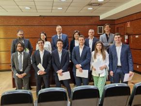 Entrega de Diplomas a los estudiantes de la primera edición del curso en Finanzas Cuantitativas