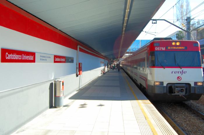 El tren tarda 10 minutos desde la estación de Chamartín hasta la UAM, 16 minutos desde Nuevos Ministerios y 24 desde Atocha