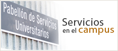 Servicios en el campus. Open a new window.