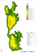 Ítaca. Mapa hipsométrico