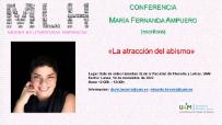Cartel Conferencia María Fernanda Ampuero MULH