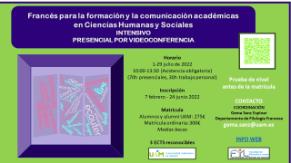 Curso Francés para la formación y la comunicación académicas en Ciencias Humanas y Sociales