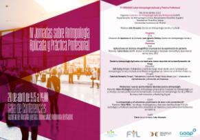 Cartel IV Jornadas Antropología Aplicada