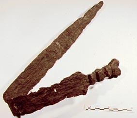 Espada celtibérica inspirada en los tipos de hoja recta de La Tène