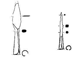 Puntas de jabalina procedentes de Priego (Córdoba), de Baja época ibérica (siglos II - I a. C.)