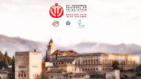 En la imagen podemos ver la ciudad de Granada junto al texto XXI Congreso Nacional de Psiquiatría (ciencia al servicio del paciente) Granada 2018 del 18 al 20 de octubre