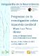 Cartel del Seminario Vanguardia de la Neurociencia: Progresos en la investigación sobre isquemia cerebral. Dra. María José Pérez Álvarez.