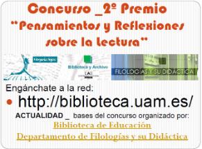 Cartel de Pensamientos y Reflexiones sobre la lectura