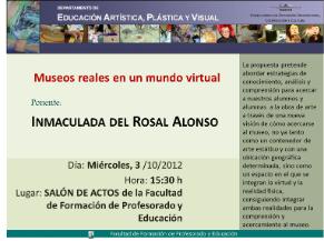 Conferencia Museos reales en un mundo virtual