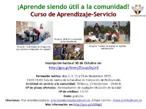 ¡Aprende siendo útil a la comunidad! Curso de Aprendizaje-Servicio