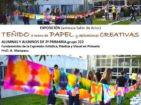 Exposición: TEÑIDO a mano de PAPEL y aplicaciones CREATIVAS