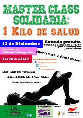 Máster Class Solidaria. 1 Kilo de salud