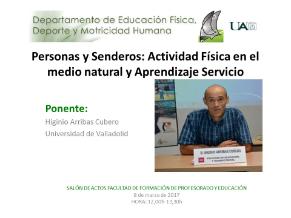 Personas y Senderos: Actividad Física en el medio natural y Aprendizaje Servicio