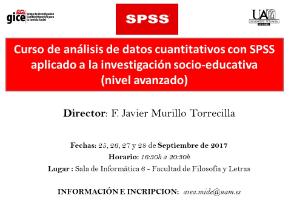 Curso de análisis de datos cuantitativos con SPSS aplicado a la investigación socio-educativa (nivel avanzado)