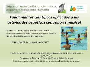 Fundamentos científicos aplicados a las actividades acuáticas con soporte musical