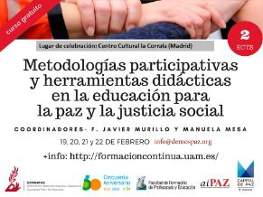 Metodologías participativas y herramientas didácticas en la educación para la paz y la justicia social