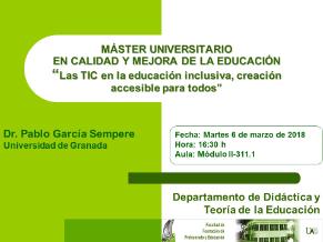 Las TIC en la educación inclusiva, creación accesible para todos.