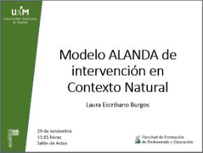 Modelo ALANDA de intervención en Contexto Natural