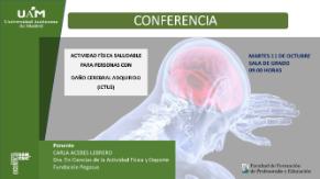 Conferencia Actividad física saludable en personas con daño cerebral adquirido