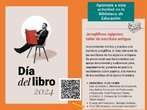 Jeroglíficos egipcios: taller de escritura antigua