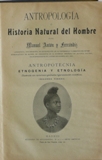 Antropologa: Historia natural del hombre
