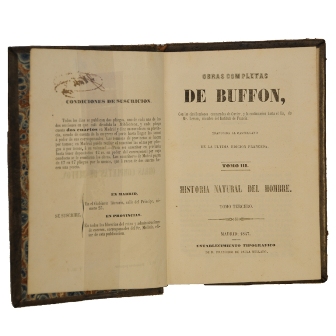 Historia natural del hombre. Historia natural del hombre.