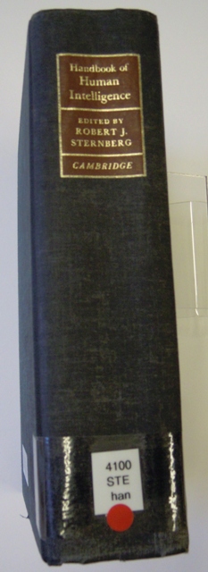 Handbook of human intelligence