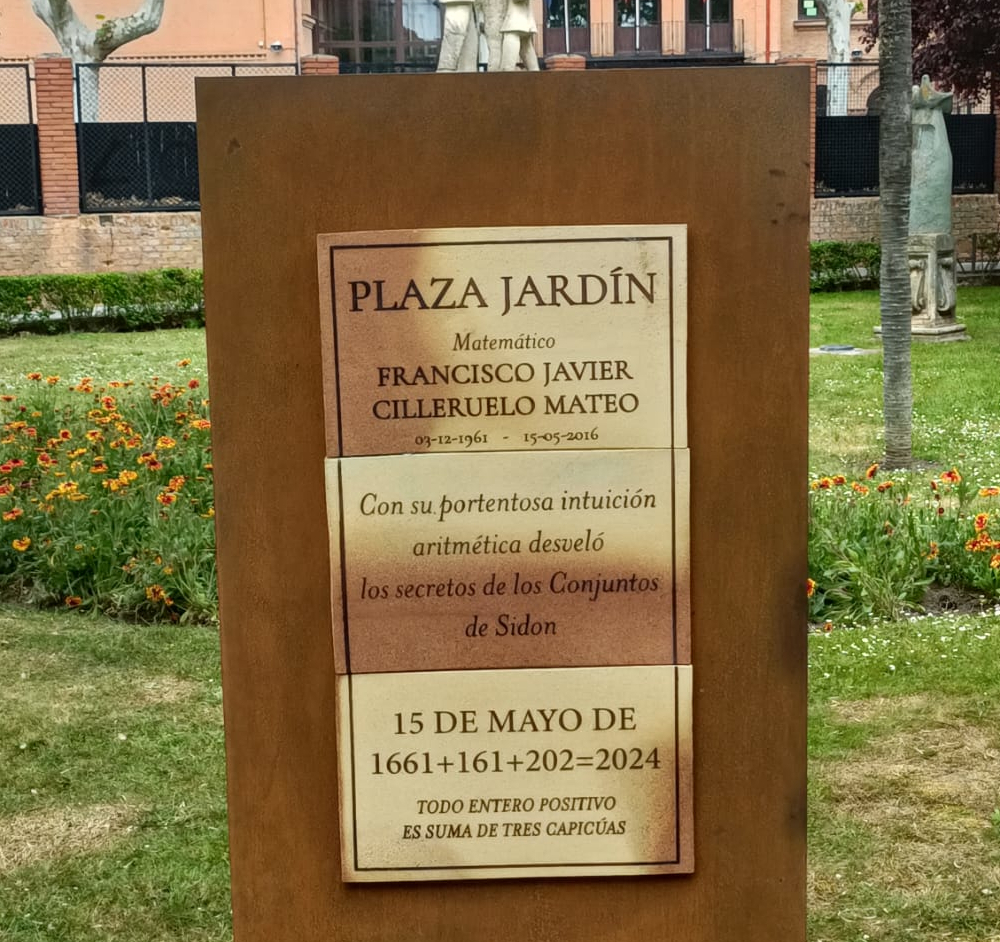 Plaza Jardín en recuerdo a Javier Cilleruelo Mateo
