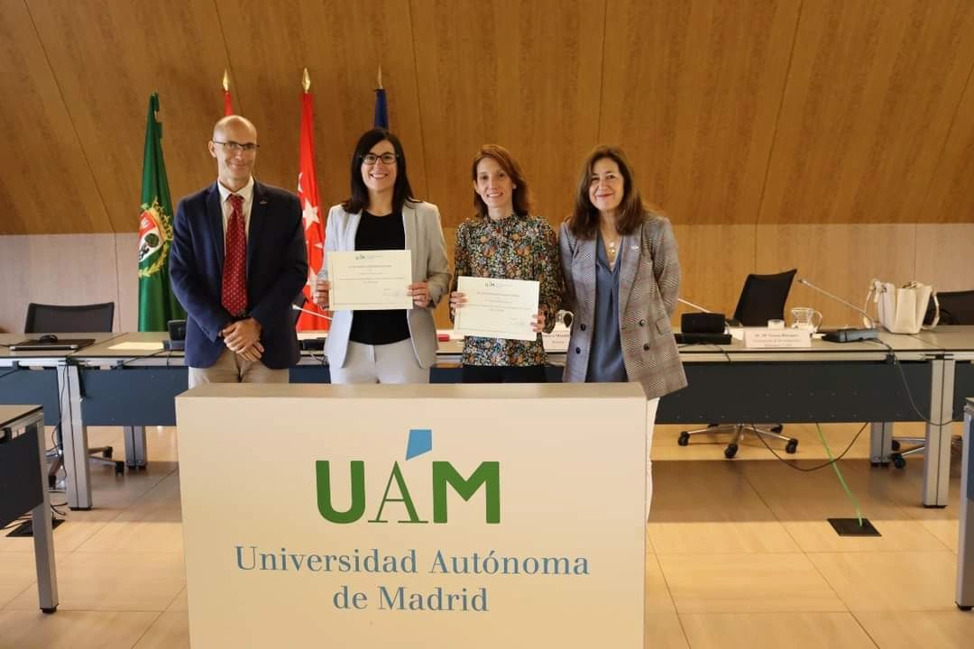 Imagen entrega del Premio UAM 2023 a Jóvenes Investigadores a Macarena Muñoz