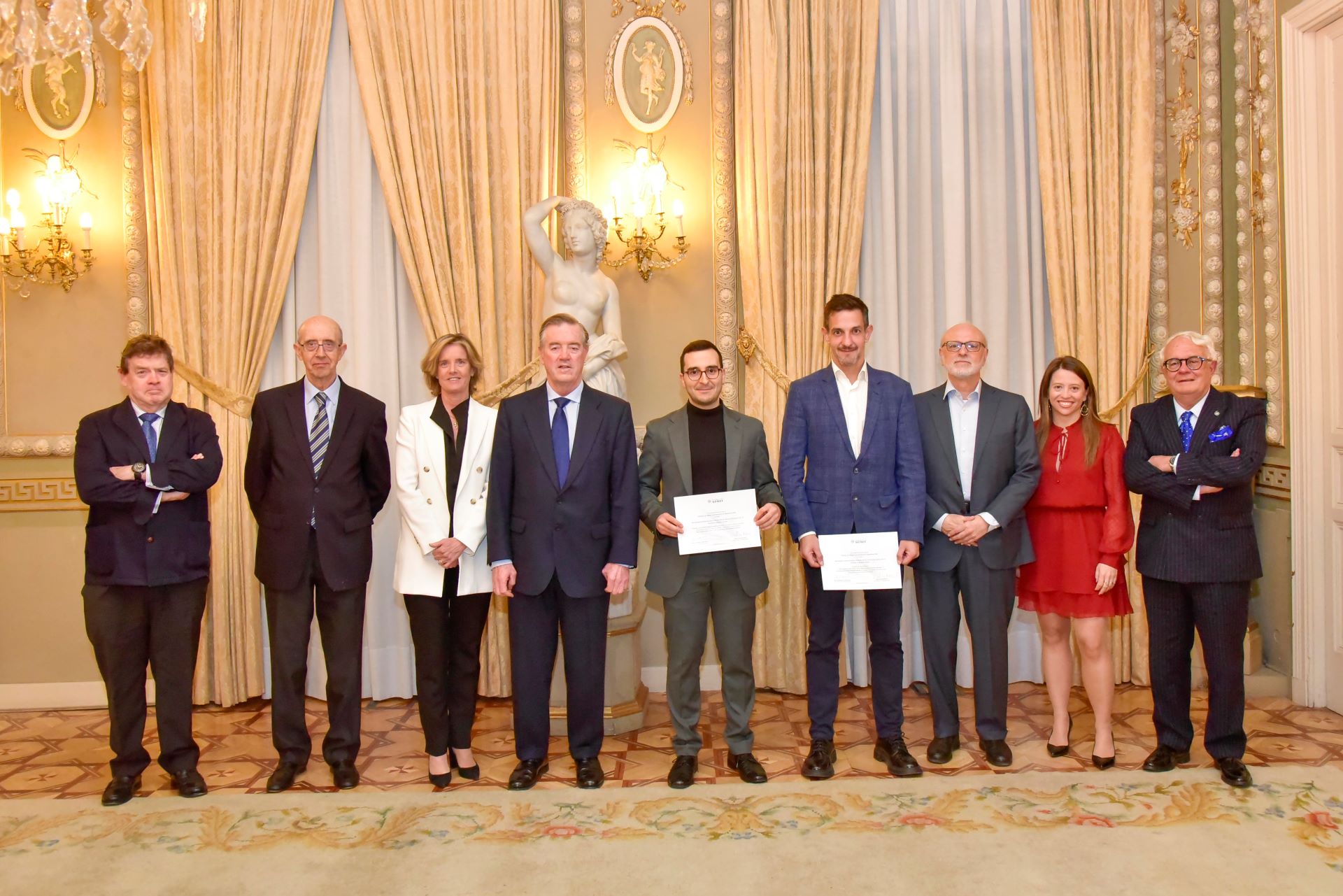 Imagen entrega del Premio Fundación Sener a la mejor Tesis Doctoral en Ingeniería 2023 a Daniel Hospital