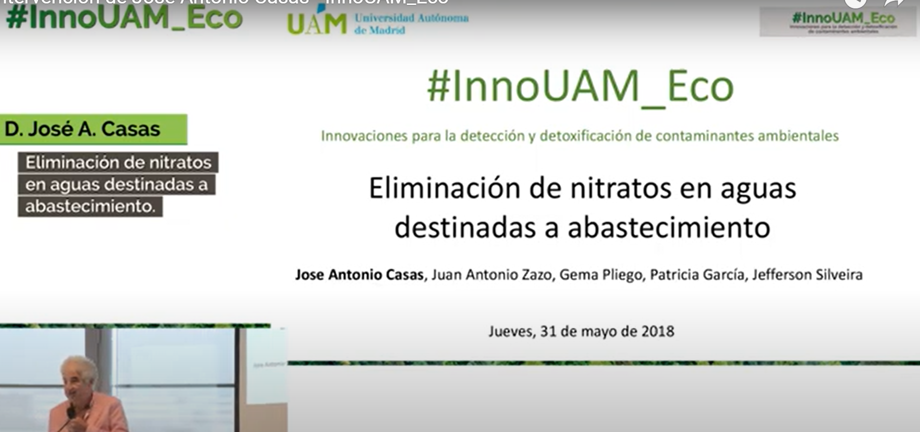 video de youtube del catedrático José Antonio Casas