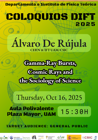 Cartel del coloquio DIFT de Álvaro de Rújula