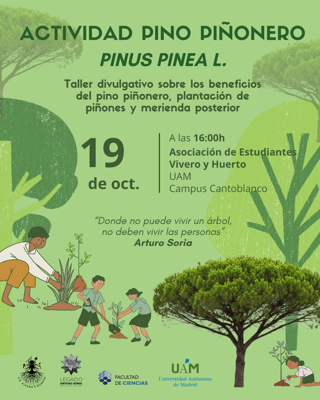 Cartel actividad Pino Piñonero