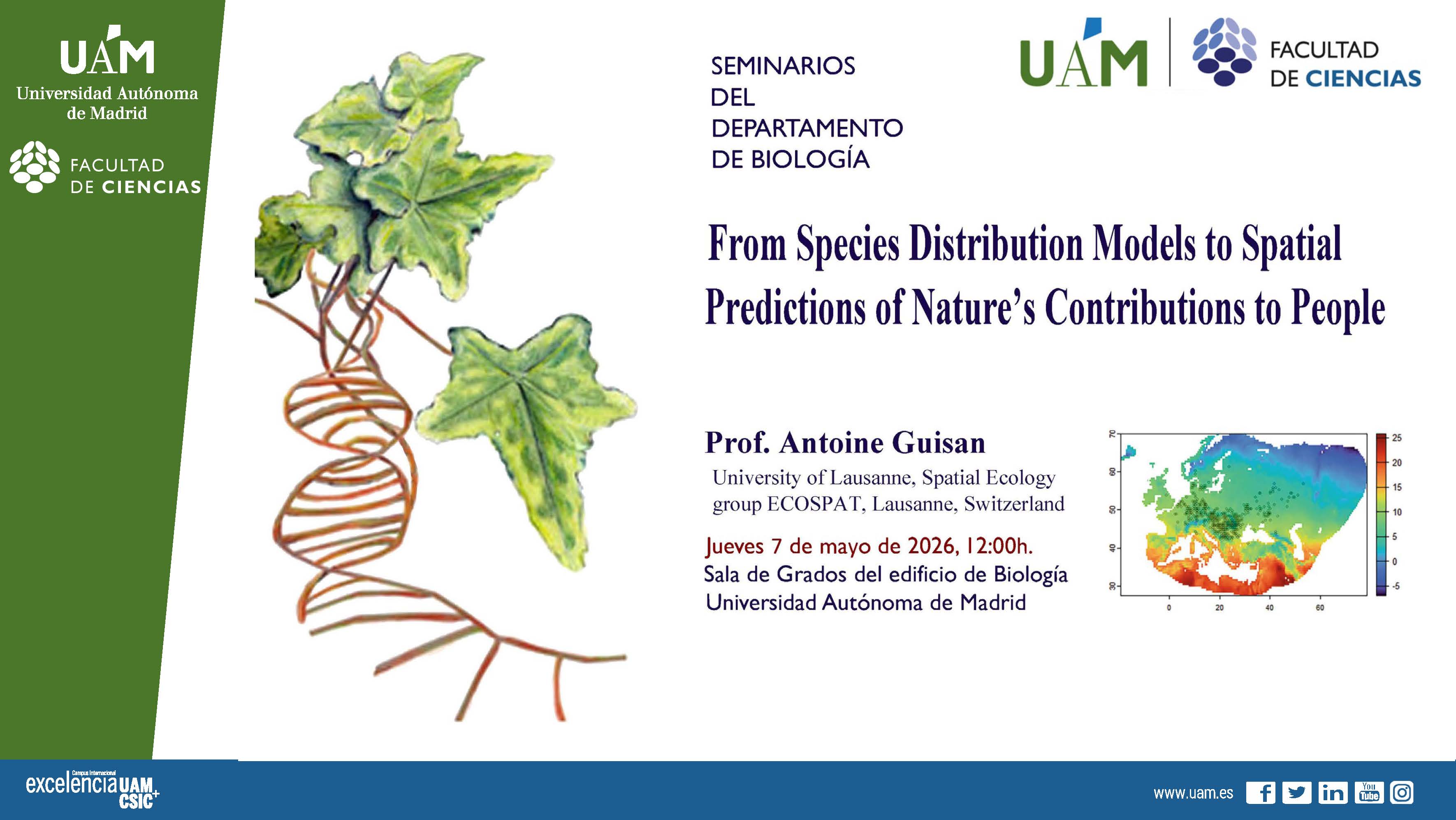 Cartel del Seminario Prof. Antoine Guisan 