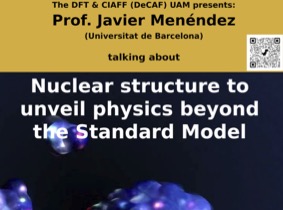 Cartel del seminario DeCAF de Javier Menéndez