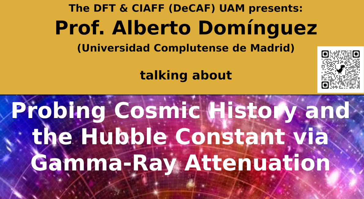 Cartel del seminario DeCAF de Alberto Domínguez